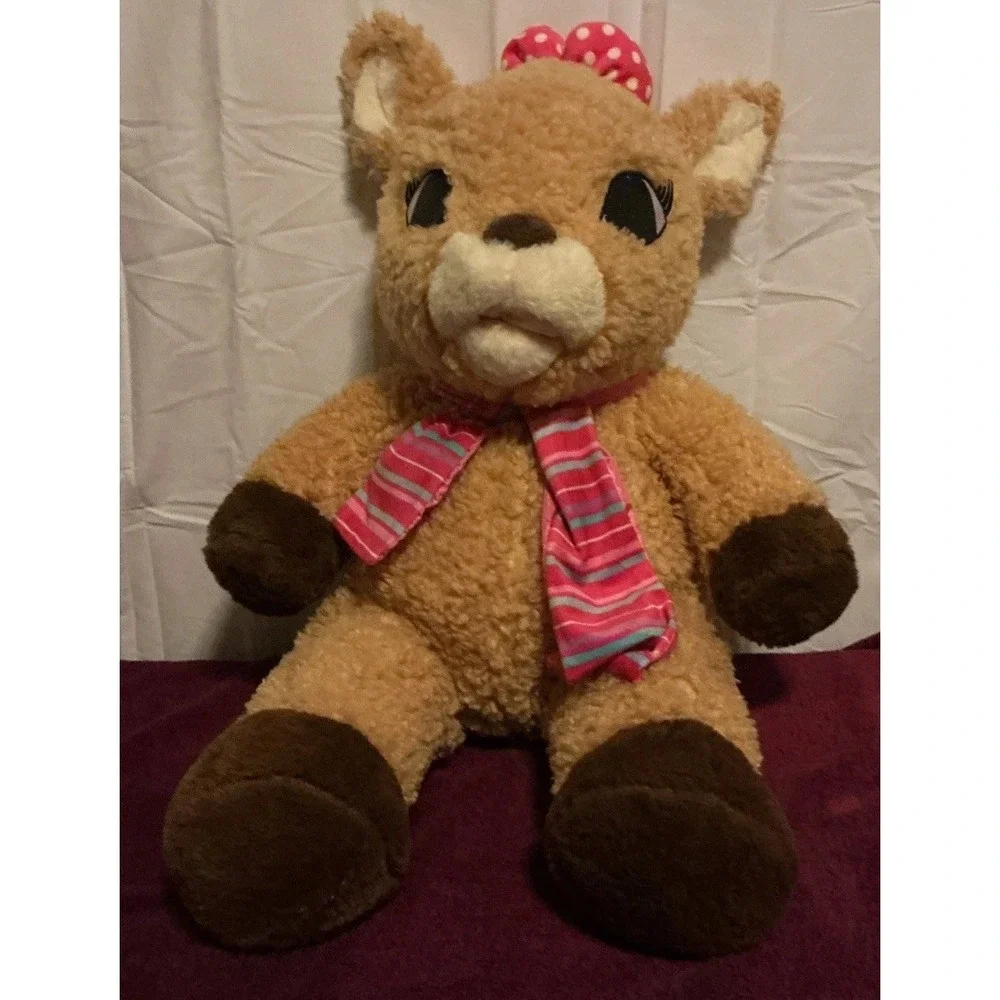 Dan Dee Rudolph The Red Nosed Reindeer Clarice Stuffed Plush Toy Pillow XL 28
